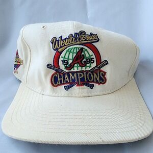 Atlanta Braves 1995 World Series Champions New Era Snapback Cap Original Vintage